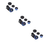 Gadpiparty 3pcs Portable Cell Phone Camera Lens Super Wide Angle Macro Fisheye Clip Smartphone Lens for Mobile Devices X