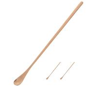 Gadpiparty 3Pcs Reptile Food Spoon Long Handle 23cm Rose Gold Small Pet Feeding Scoop for Lizards and Small Animals Portable Feeding Tool