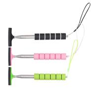 Gadpiparty 3pcs Retractable Car Mirror Squeegee Portable Telescopic Side Rearview Mirror Cleaner for Windshield Glass Anti-scratch Quiet Operation Black Green Pink