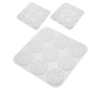 Gadpiparty 3pcs Silicone Poker Chip Molds for DIY Epoxy Resin Crafts, Reusable Game Dice Mold Set for Jewelry Casting and Craft Entertainment