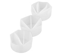 Gadpiparty 3pcs Silicone Split Paint Mixing Cups for Resin and Acrylic Pouring Flexible Reusable Fluid Art Dividers with Precision Color Separation for Artists and Beginners