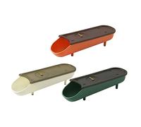 Gadpiparty 3pcs Stackable Egg Holders Lid Automatic Rolling Egg Storage Containers for Refrigerator Food-Grade Plastic Drawer Organizer for Fridge