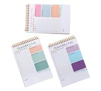 Gadpiparty 3pcs Weekly Monthly Planner Notepad Set 9" Professional Work Planner Organizer Notebook for Schedule Planning Daily Life and Meeting Agendas Undated Personal Agenda