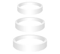 Gadpiparty 3pcs White Fish Feeding Ring Floating Circles for Aquarium and Concrete Pools, Made of Buoyancy Sponge, Easy Installation to Prevent Duckweed Spreading and Separate Turtles