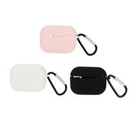 Gadpiparty 3pcs Wireless Headphone Protective Cover Compatible with Airpods Pro Silicone Earphone Shell with Carabiner for Portable Charging and Secure Carry