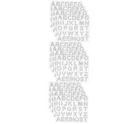 Gadpiparty 3sets Delicate Rhinestone Letter Stickers of Multi Functional Bling Letters for DIY Clothing and Crafts Easy to Sew and Projects 4sheets*3