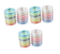 Gadpiparty 3sets Luminous Embroidery Thread Multi Function Sewing Thread for DIY Crafting for Quilting Shirts and Bag Embellishments Vibrant Colors 12rolls*3