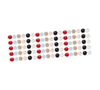 Gadpiparty 3sets Pom Poms for Jewelry Making Colored DIY Pendants Fluffy Tiny Pompoms White Light Pink Light Brown Black Red for Craft Projects 30pcs*3