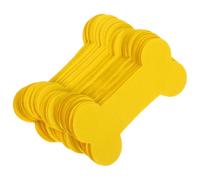 Gadpiparty 4 Packs Yellow Bone Shaped Pet Memorial Paper for Dogs, Unique Paper Material with Realistic Bone Shape, Adds Solemnity and Ritualistic Feel for Pet Memorials and Funerals
