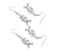 Gadpiparty 4 Pairs Lightweight Clown Dangle Earrings for Women Vintage Inspired Funky Circus Pendant Accessories Comfortable Festival Jewelry for Halloween Carnival Party