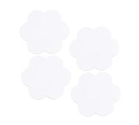 Gadpiparty 4 Pcs Flower Shape Cotton Canvas Boards Pure Cotton Blank Painting Panels for Oil and Acrylic Paints Robust Absorbent Surface Decorative Art Painting Canvas for Artists