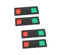 Gadpiparty 4 pcs Toilet Door Signboard Black Privacy Status Indicator for Office Restroom Sliding Open Occupied Disturb Signs