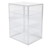 Gadpiparty 4-Tier Adjustable Bread Display Case Magnetic Door, Large 36x27x22cm Pastry Storage Box for Kitchen Countertop, Bread Proofing Container and Cupcake Display Stand