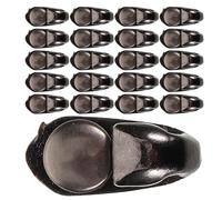 Gadpiparty 40 Set Metal Boot Lace Hooks with Rivets for Leather Shoes and Boots Quick Replacement for Everyday Use and Camping Stylish Modern Metallic Look