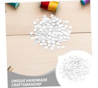 Gadpiparty 400pcs Self Adhesive Square Glass Mosaic Tiles for Crafts DIY Jewelry Art Handmade Decorations Fire-Resistant Water-Resistant Mirror Tiles for Home and Kitchen