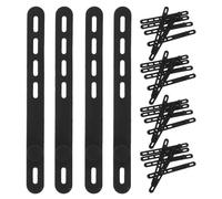 Gadpiparty 40pcs Cord Organizer Silicone Cable Ties Reusable Cord Elastic Wire Ties Travel Essentials Organizers for Cable Wire Black