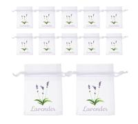 Gadpiparty 40Pcs Lavender Sachet Bags Empty - Drawstring Mesh Pouches for Dried Flowers - Empty Aromatherapy Fragrance Bag Wardrobe Storage Party Wedding Spice Favor 3.54X2.75X0.04"
