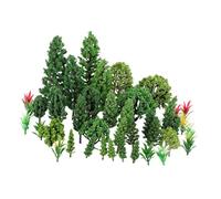 Gadpiparty 40pcs Miniature Model Trees Mixed Plastic Diorama Trees for DIY Craft Gardens Railroad Scenery Micro Landscape for Decoration and Craft Projects