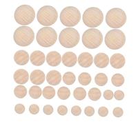 Gadpiparty 40pcs Unfinished Wooden Hemispheres for DIY Crafting Mini Half Balls for Painting Great for Creative Projects and Manual Skills Development