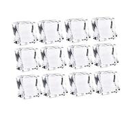 Gadpiparty 48pcs Simulated Ice Cubes Artificial Fake Ice Cubes Square for Home Bar Shop Decoration Photography Props