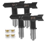 Gadpiparty 4pcs Airless Paint Sprayer Nozzle Tips Compatible with Sprayers Durable for Home Industrial Painting Rotary Atomization for Stable Spraying