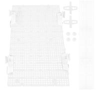 Gadpiparty 4pcs Aquarium Divider Plastic Grid Fish Tank Isolation Board with 6 Suction Cups, Cuttable Separator for Fish Breeding and Betta Tank Separation