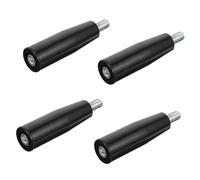 Gadpiparty 4pcs Bakelite Threaded Rotating Handles Revolving Handwheel Grip for Milling Lathe Grinding Machines High Mechanical Strength High Temperature Resistant