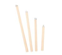 Gadpiparty 4pcs Bird Wooden Perches for Cage Comfortable Resting Spot Ergonomic Attractive Design with Screws Functional Perch Stand for Parakeet Birdcage