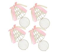 Gadpiparty 4pcs Box Candy Box Guests Wedding Wedding Ceremony Decorations Surprise Keepsake Decor Party Favor Candy Favors Decoration present Retro Decor Decorative Bird Cage Pink Iron