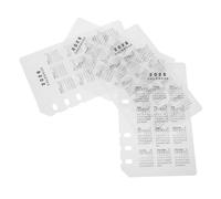 Gadpiparty 4PCS Calendar Binder Inserts Frosted Plastic Dividers for Monthly Planners DIY Friendly Date Organization Protective Binder Index Tabs for Office School Home Use