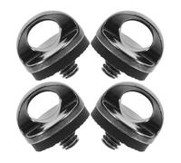 Gadpiparty 4pcs Camera Screw Lanyard Hook Set Washer for Strap Sling, Universal Wrist Strap Fixing Screws Replacement Accessories, Dark Gray for Dslr and Mirrorless Cameras