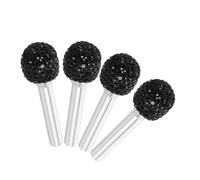 Gadpiparty 4pcs Car Door Lock Knobs Pins in Zinc Alloy, Sturdy and Decorative Interior Accessories for Automotive Door Locks, Plug and Play Design, for Travel and Special Occasions