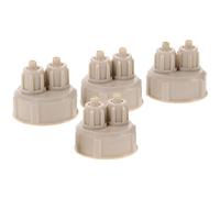 Gadpiparty 4pcs Carbon Dioxide Bottle Cap for Aquarium Live Plant DIY Co2 Setup Abs Material and Safe Design, Quick Twist Air Diffuser Helper for Generating Co2 in Fish Tanks