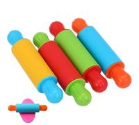 Gadpiparty 4pcs Clay Dough Tools Kit, Colorful Plastic Rolling Pin Set for Kids, Safe Rollers for Plasticine, Air Dry & Polymer Modelling Dough