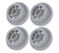 Gadpiparty 4Pcs Dishwasher Lower Rack Wheels Plastic Dish Rack Wheel Replacement for Efficient Operation and Easy Movement of Various Dishwashers