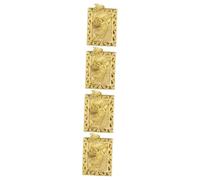 Gadpiparty 4pcs Diy Keychain Jewelry Tiger Charm Pendant Antique Brass Tiger Decor for Home