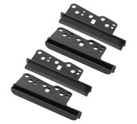 Gadpiparty 4pcs Double Din Installation Trim Bezel Kit for Popular Sedan Models, Stereo Dash Mounting Brackets Side Trim Bezel Set Compatible with Car Audio Systems