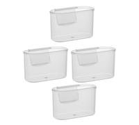 Gadpiparty 4pcs Fridge Side Door Organizer Boxes Made of Sturdy Pp with Hanging Type Design to Make Fridge Tidier and Practical Storage Solution for Kitchen Organization
