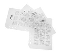 Gadpiparty 4PCS Frosted PP Plastic Calendar Dividers Matte Finish Index Tabs for Date Organization Notebook Protection and DIY Planner Inserts for Work Study and Daily Scheduling