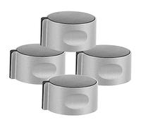 Gadpiparty 4pcs Gas Stove Knobs Replacement Metal Burner Control Knobs Zinc Alloy Left and Right 45 Degree for Kitchen Gas Range Cooker