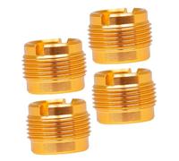 Gadpiparty 4pcs Gold Mic Stand Adapter to Thread Screw Converter for Microphone Clips Mic Holder Upgrade for Live Streaming Presentations Pro Audio Equipment