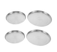 Gadpiparty 4pcs Induction Cooker Hood Kitchen Utensils Cooktop Covers for Electric Hobs Stainless Steel Wok Lid Home Decor