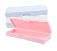 Gadpiparty 4pcs Lihit Lab Pencil Case Capacity Sketch Pencil Box Plastic Stationery Box for Painting Cute Case Storage Pen Organizer