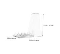 Gadpiparty 4pcs Magnetic Plastic Display Easel Back Support Plates Anti-fall Shelf Organizer for Supermarket Convenience Store Snack Display Sturdy Rack