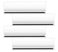 Gadpiparty 4pcs Magnetic Shelf Dividers with Strong Bottom Magnets Transparent Cabinet Organizers for Supermarket and Convenience Store Shelves Space-saving Clear Closet Separators Easy to