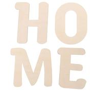 Gadpiparty 4pcs Natural Unfinished Wood Letters DIY Craft Alphabet Pieces for Home Wall Decoration Durable Wooden Letter Cutouts for Painting Glitter Glue and Handmade Art Projects
