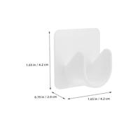 Gadpiparty 4pcs No Drill Tension Rod Brackets for Curtains Adhesive Shower Rod Holders with Durable Construction Smooth Polished Finish Easy Wall Mount for Home Bathroom Kitchen Use