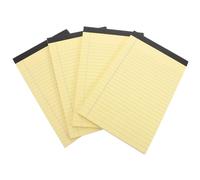 Gadpiparty 4pcs Note Pads Writing Pads A5 Size College Ruled Horizontal Line Layout Smooth Paper Versatile Portable Notepad for Office and Home Use