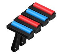 Gadpiparty 4pcs Plastic Brayers Roller for Printmaking and Stamping Anti-Skid Rollers with Comfortable Handles for Block Printing Paper Crafting Inking and DIY Art Projects
