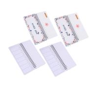 Gadpiparty 4pcs Portable Tear-off Weekly Planner Notebook Spiral Bound Flip Notepad with Thick Paper for Smooth Ink Flow Compact Daily Schedule Organizer for Students and Professionals